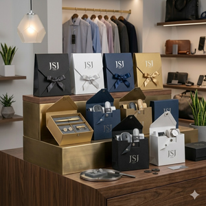 Caja de Cartón Blanca Minimalista Moderna para Botellas de Aceites Esenciales, Caja de Regalo Plegable con Recubrimiento UV de Lujo para Productos de Spa - Product Image 1