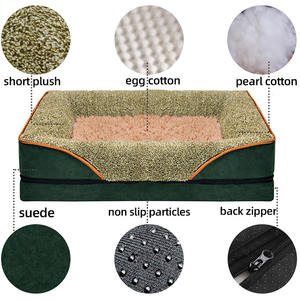 Sofá cama de lujo para mascotas cuatro estaciones al por mayor hecho a mano grande perro gato perrera Animal patrón sólido transpirable nueva cama para mascotas para el otoño - Product Image 4