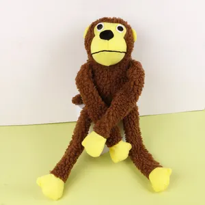 2024 Sounding Plush Toys Monkey Plush Chewing Sound Squeaking Puzzle Dog Toys Pet Supplies