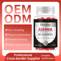 Gummies à l'extrait d'ashwagandha végétalien, prix de gros d'usine en Chine, OEM ODM, marque privée, pour améliorer le système immunitaire