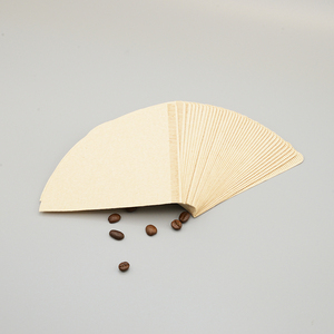 Taza de polvo de goteo en forma de V marrón blanco Natural 40 piezas papel de filtro de café <span class=keywords><strong>Chemex</strong></span> de buena permeabilidad para filtro de café - Product Image 6