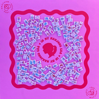 Pop Culture Peace Love Mahjong Taylor's Tiles American Mahjong Tiles Mahjong Set Music and Guitars Pink for Party Entertainment