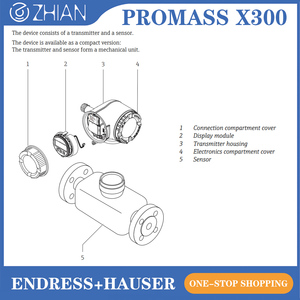 เครื่องวัดอัตราการไหลแบบโคริโอลิส Endress+Hauser Proline Promass X 300 รุ่น DN300-400 316L แบบ 4 ท่อ ความจุสูง สำหรับน้ำมันและก๊าซ - Product Image 6