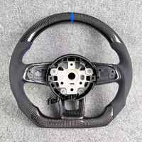 Volant sport 3 branches FEIXIANG amélioré en fibre de carbone et cuir pour Volkswagen Golf 7.5 GTI MK7 Polo GTS GTD GTE R Passat CC R-Line