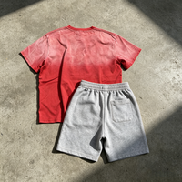 Camiseta Deportiva de Verano para Hombre con Logotipo Personalizado del Fabricante, 100% Algodón Ecológico, Pantalones Cortos, Traje Deportivo para Hombre de Alta Calidad