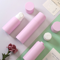 Bouteilles cosmétiques sans air roses personnalisées de haute qualité 250ml 150ml 200ml bouteille de pompe sans air emballage de soins de la peau