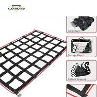Filet de levage de cargaison durable en maille polyester pour le déplacement de charges lourdes, résistant aux déchirures pour les opérations de remorquage et de chargement