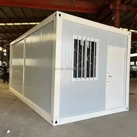 Structure de maison préfabriquée modulaire en acier galvanisé, cadre de conteneur détachable, maison de conteneur d'expédition