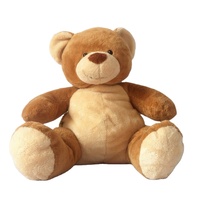 Prix du fabricant poupée en peluche ours crème mignon et drôle avec gros ventre jouet animal en peluche