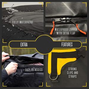 Sac de toit de voiture en PVC imperméable sur mesure en gros avec sac de chargement, protection solaire, accessoire extérieur, porte-bagages de toit - Product Image 4