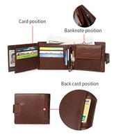 Dompet Kulit Asli Berkualitas Tinggi Grosir, Dompet Kulit Crazy Horse Kasual, Dompet Kartu Kulit Premium