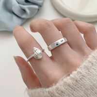 Bague en coquillage exquise, design tendance et personnalisé, ouverte et réglable, cadeau pour femme, pour les fêtes et le quotidien, bijoux