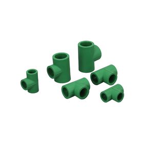 Raccords <span class=keywords><strong>de</strong></span> tuyauterie PPR <span class=keywords><strong>de</strong></span> haute qualité, toutes tailles, raccords en T égaux verts pour l'eau, 50 mm, technique <span class=keywords><strong>de</strong></span> coulée, <span class=keywords><strong>connexion</strong></span> par soudure, haute pression - Product Image 1