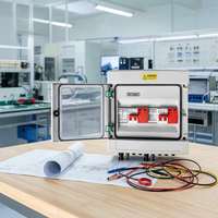Boîtier de contrôle électrique en acier ABS 1000V IP65 pour système solaire, boîte de combinaison PV étanche OEM pour système solaire, boîte de jonction DC