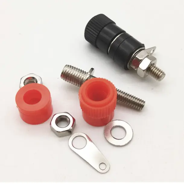 Mini Pisang Soket Mengikat Posting Nut Connector Plug Pisang 4MM Jack Konektor Cocok untuk Speaker