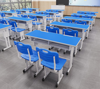 Bureaux et chaises réglables recommandés pour les salles de classe des étudiants, tailles personnalisées, bureaux et chaises pour étudiants, bureaux et chaises scolaires