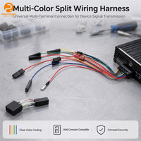 Arnés de Cableado Divisor Personalizado de PVC RoHS para Cable de Puente Multivía, Varios Conectores de Terminal, Automatización Industrial
