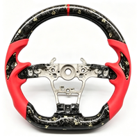 Volant en fibre de carbone avec feuille d'or forgée, patch Devil Corner Blade, personnalisation rétrofit pour Corvette C8