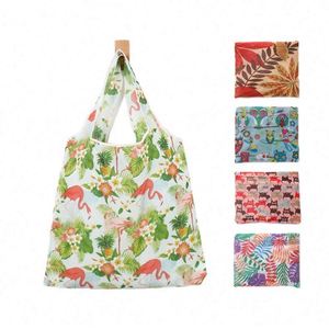 Bolsa de Compras Reutilizable Plegable de Gran Capacidad, Impermeable, Multicolor, de Poliéster 190T - Product Image 1