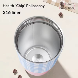 Gobelet isotherme grande capacité en acier inoxydable 316 avec poignée portable et paille, idéal pour les voyages en extérieur et les boissons glacées - Product Image 3