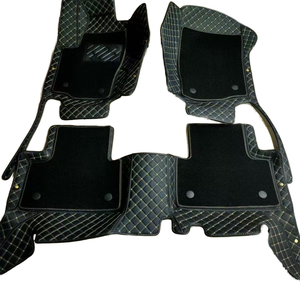 Tappetini per auto antiscivolo in pelle di lusso con griglia 3D 5mm di spessore per Carens/Pajero mitampton Explorer Mirage Ertiga - Product Image 1