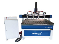 4X4 Hobby Cnc Router Kit Met Vier Spindels 1212