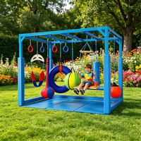 Nouvelle structure d'escalade multifonctionnelle pour l'extérieur, type échelle nuage, pour la maternelle, avec balançoire pour enfants et équipement d'entraînement physique