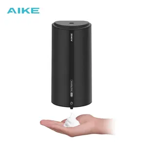 Ak1259 dispensador de sabão smart, infravermelho plástico abs prata branca 850ml spray líquido espuma inteligente sem toque sensor