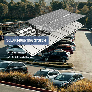 Estacionamiento solar para automóviles Estacionamiento solar Solución simple y segura Riel solar Soporte de panel solar de aluminio - Product Image 2