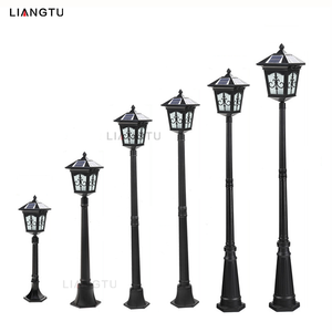 European Classic Solar Garden <strong>Light</strong> <strong>Vintage</strong> Antique Aluminum Outdoor Waterproof <strong>Street</strong> <strong>Light</strong> Garden <strong>Street</strong> Lighting - Product Image 2