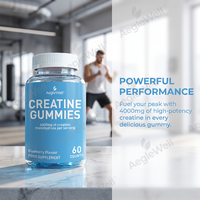 OEM Private Label Kauwtabletten Creatine Gummies Zonder Poeder Menging Gemakkelijk Mee te Nemen Dagelijkse Training Spierondersteuning Gummies