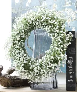 Mischfarben Blume Dekorativer künstlicher Blumenkranz für Tür dekoration künstlicher Blumenkranz Ring Weihnachts kranz