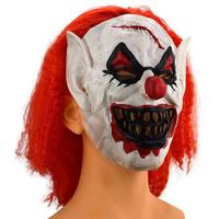 Masque de clown démoniaque en latex, effrayant et amusant, accessoires d'Halloween pour la Chambre des Secrets, accessoires d'évasion