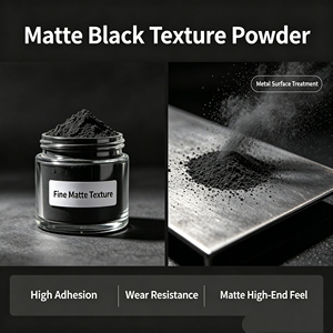 Durable Electrostatic Spray Powder Coating <strong>Black</strong> Hardness Sand <strong>Matt</strong> <strong>Black</strong> Texture Durable Powder Coating <strong>Paint</strong> - Product Image 3