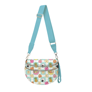 Borsa a Tracolla Portatile con Stampa Leopardata Hawaii e Design Puakenikeni, Borsa da Weekend Personalizzata per Donne - Product Image 4