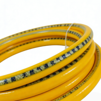 Meilleur tuyau de gaz flexible en PVC tressé à 3 couches, haute pression, durable, orange, 5/16" 3/8" GPL BBQ