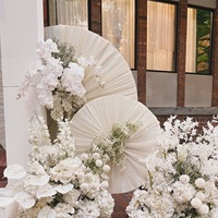 Arche de toile de fond de mariage de luxe personnalisée en fer, ronde ou semi-circulaire, avec drapé, 40-280 cm, pour décoration d'événements de mariage