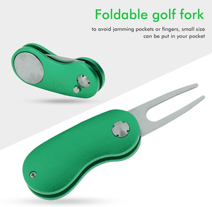 Herramienta de reparación de Divot de Golf personalizada, navaja de acero inoxidable, herramienta de Divot de Golf en blanco con marcador de bola, horquilla de campo de Golf - Product Image 3