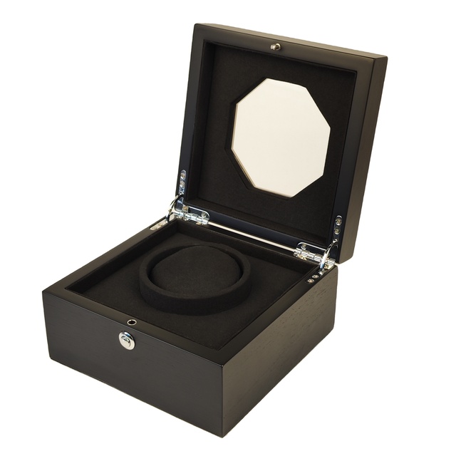 Perspective-enabled Wooden Watch Box Clamshell Closure High-end Luxury Watch Gift Box Packaging Handmade Custom Packaging Box