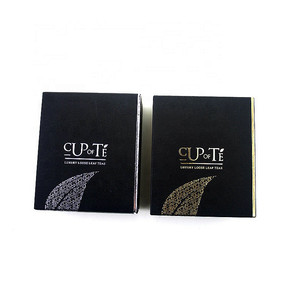 De alta calidad de <span class=keywords><strong>oro</strong></span> caliente <span class=keywords><strong>sello</strong></span> Logo negro de cartón de caja de embalaje de papel - Product Image 2