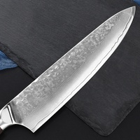 Couteau de chef Telstar CK-394 Hammer Forge, couteaux turcs, acier Damas VG10, acier inoxydable, manche en bois de fer du désert, 8 pouces, 58-62HRC