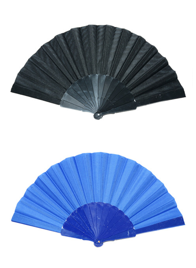 Bulk Wholesale Foldable Custom Printed Logo Plastic Nylon Folding Promotional Hand Fan