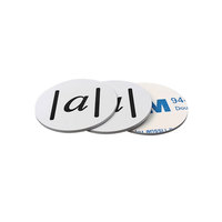 En gros imprimé taille personnalisée NFC pièce étiquette classique 1K RFID étiquette étanche 13.56MHz RFID PVC carte vierge