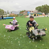 Wobeiqi Mini Char à Chenilles Électrique à Bulles, Très Demandé, pour Manèges et Location Enfants