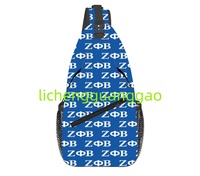 Sac de poitrine Zeta Phi Beta, sac à dos de sport, sac de voyage, sac à bandoulière personnalisé, cadeau pour sororité et fraternité, sac à bandoulière tendance et décontracté pour hommes et femmes
