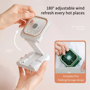 New portable rechargeable <b>mini</b> handheld <b>fan</b> power supply wearable folding <b>fan</b> <b>Usb</b> rechargeable <b>fan</b> - Product Image 6