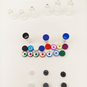 XZ LAB SUPPLIES Frascos de Vidrio Borosilicato Transparentes Redondos de 10 ml para Laboratorio, Frascos para Muestras con Tapón de Goma y Tapas de Cierre Hermético, China - Product Image 1