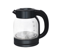 Bouilloire Électrique en Verre et Acier Inoxydable 1,8 L, 1500 W, Ébullition Rapide, Double Protection, Arrêt Automatique, Mécanique – Vente en Gros, Offre Spéciale
