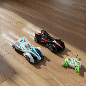 Auto Telecomandata AJB 1:16 a Sei Canali con Luci Spray, Dimostrazione con Un Tasto, Cavo USB, Pronta all'Uso per Interni ed Esterni, <span class=keywords><strong>Formula</strong></span> 1 - Product Image 4