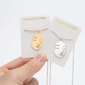 Estilo francés fresco Ins nuevo patrón colgante collar moda clavícula cadena oro moda personalidad temperamento collar - Product Image 6